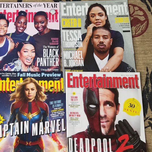 Entertainment Weekly Lot of 6, Avengers, Captain Marvel Deadpool 2 Black Panther - Picture 3 of 8